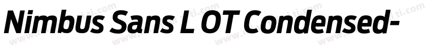 Nimbus Sans L OT Condensed字体转换